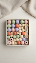 Painted Wooden Bead Garland Kit